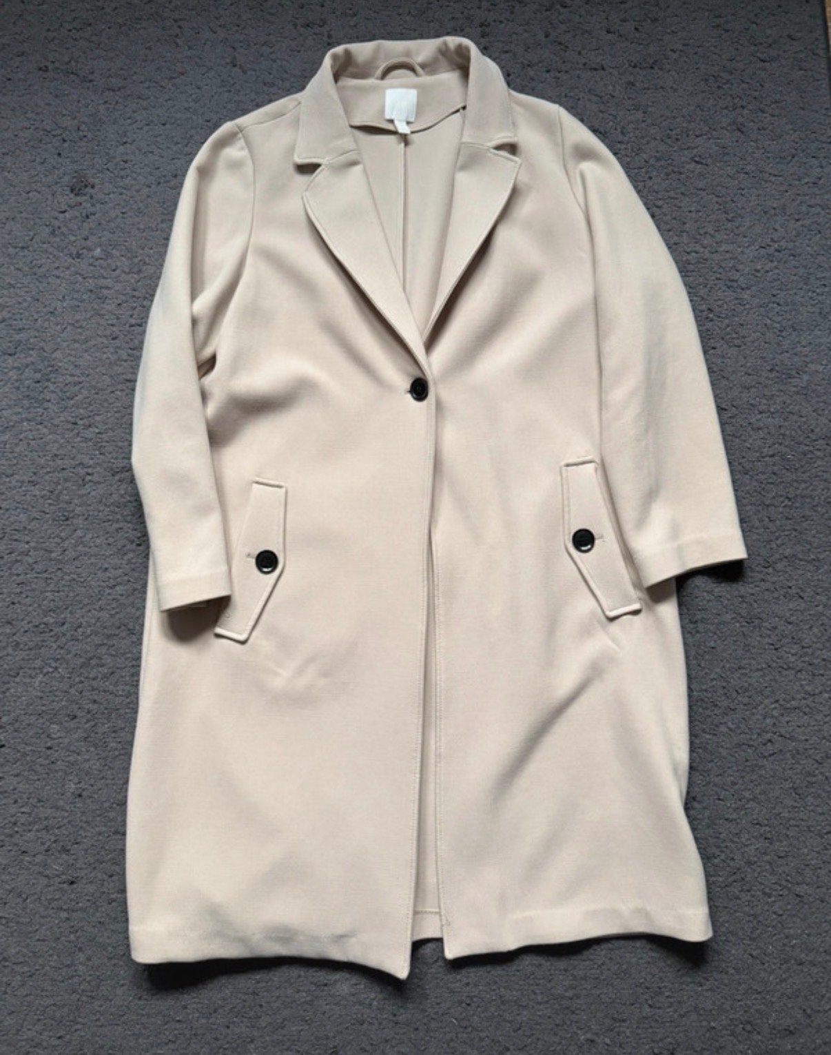 Crème jas Maat L, Ophalen of Verzenden, Gedragen, Maat 42/44 (L), Beige