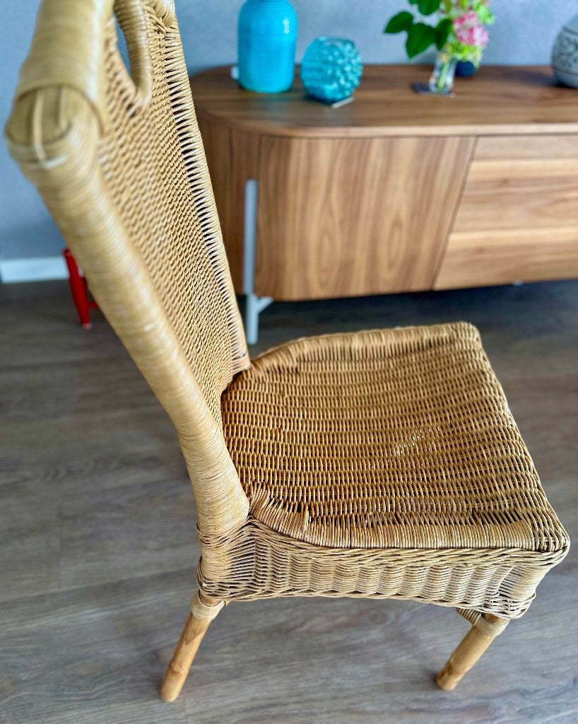 Rotanstoel, Huis en Inrichting, Ophalen, Bruin, Riet of Rotan, Eén