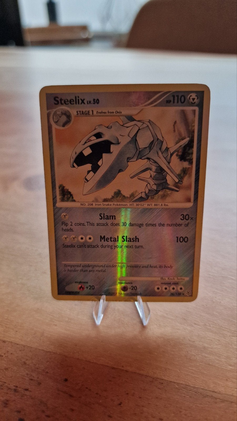 Steelix Holo 38/130 Nette Staat Pokémon Kaart, Ophalen of Verzenden