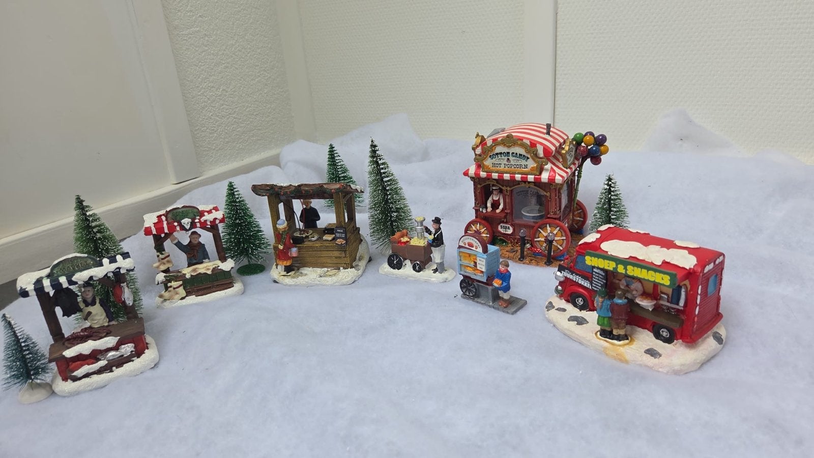 Kerstkraampjes voor kerstdorp, Diversen, Kerst, Ophalen of Verzenden, Gebruikt