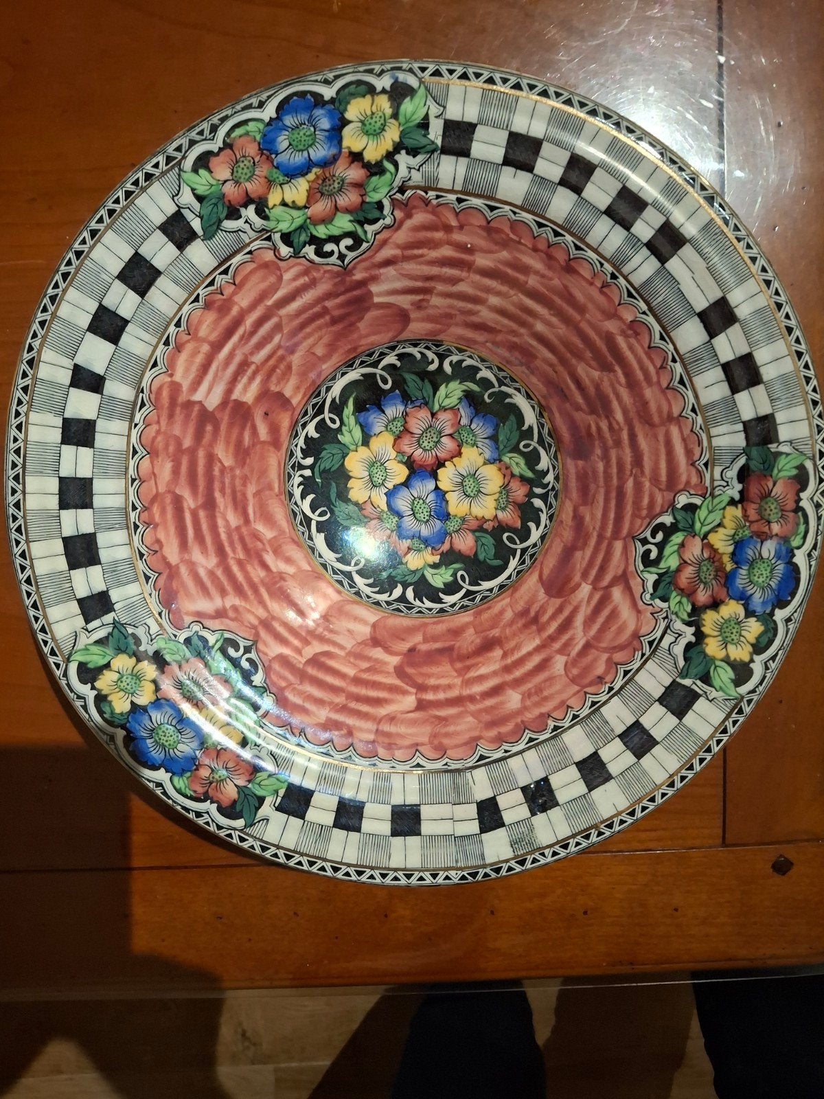 Maling 'Chequers' Art Deco schaal (patroon 6253), Ophalen of Verzenden