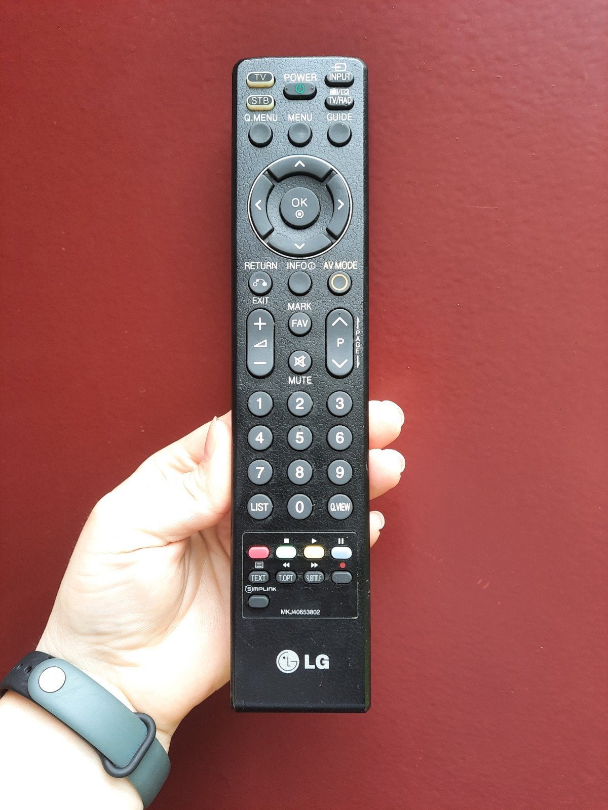 LG MKJ40653802 afstandsbediening voor diverse tv's, Ophalen of Verzenden, Gebruikt, Origineel, Tv