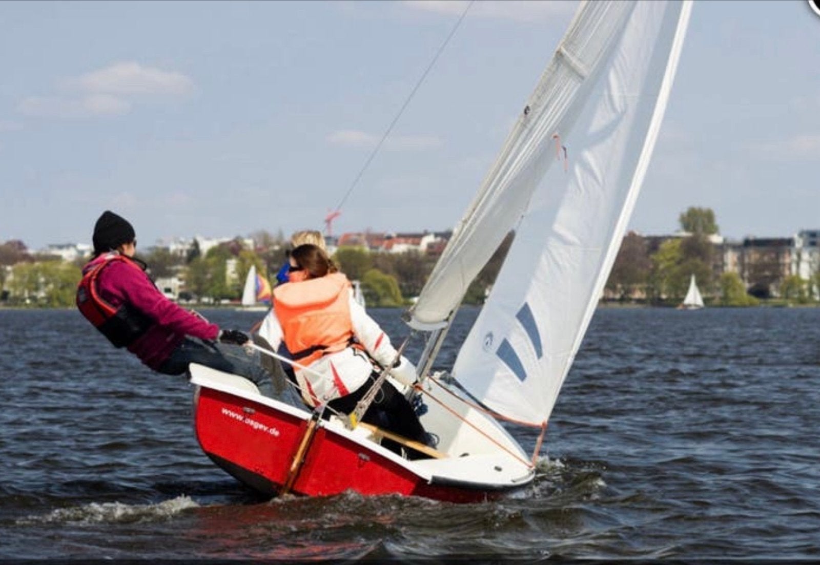 Zeilboot buitenboordmotor Möve 2persoons met fok en groot, Ophalen, Gebruikt, Overige typen