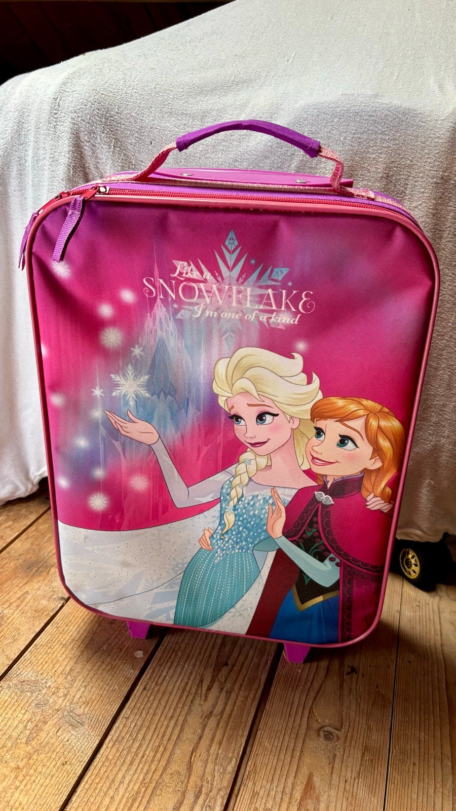 Frozen kinderkoffer met wieltjes - Elsa & Anna, Ophalen, Gebruikt, Wieltjes