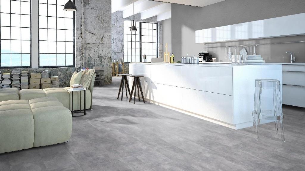 Visio Grande Screed Light 56016 Aqua Tegel Laminaat, Huis en Inrichting, Stoffering | Vloerbedekking, Nieuw, Laminaat, Grijs, 75 m² of meer