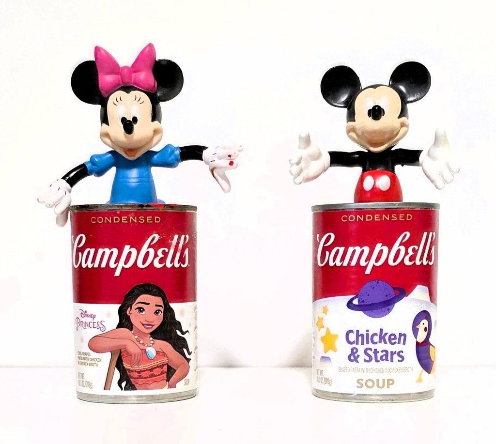 Mickey & Minnie x Campbell  - Koen Betjes., Ophalen of Verzenden