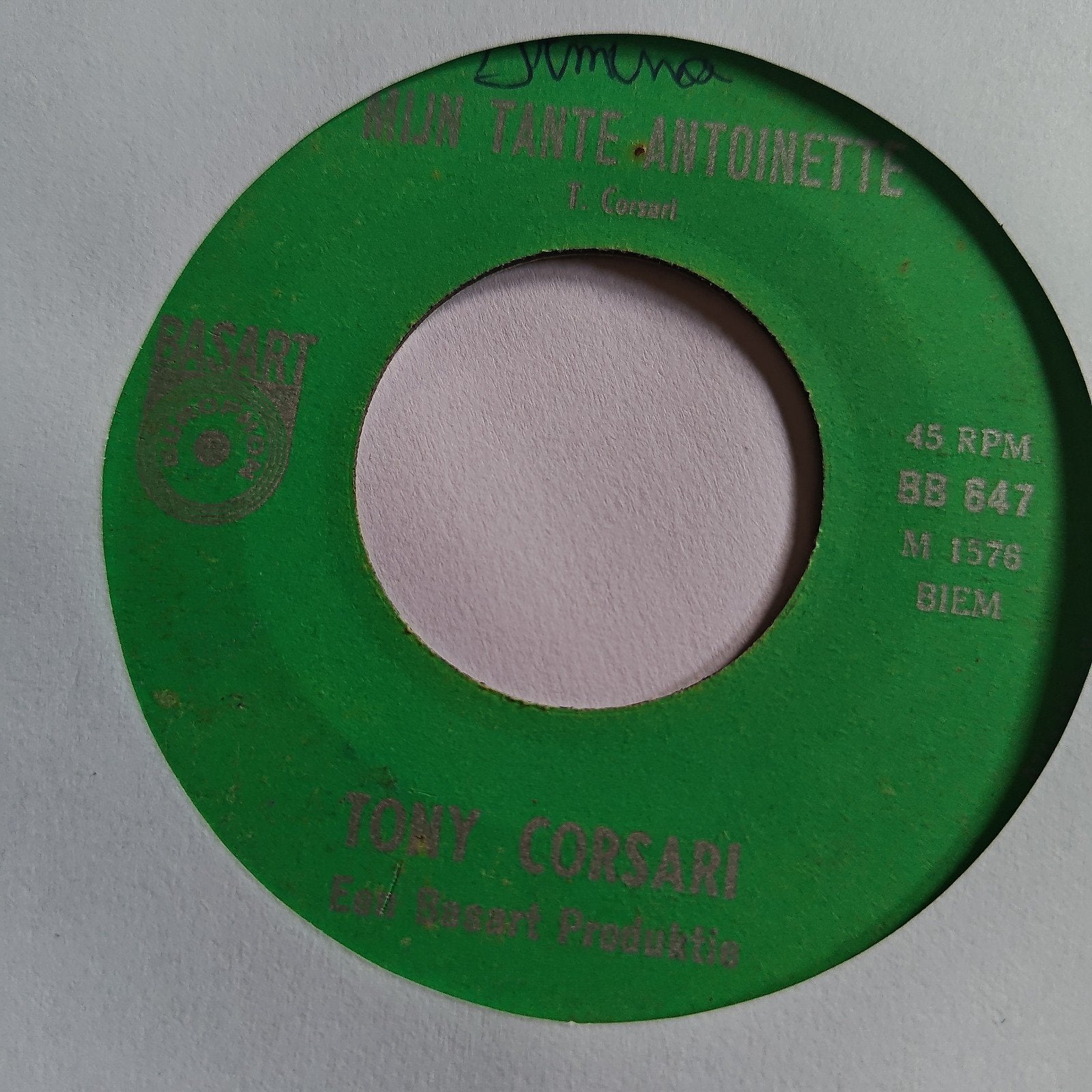 Tony Corsari  Mijn Tante Antoinette / Een Reisje Naar De Maa, Gebruikt, 7 inch, EP, Schlager