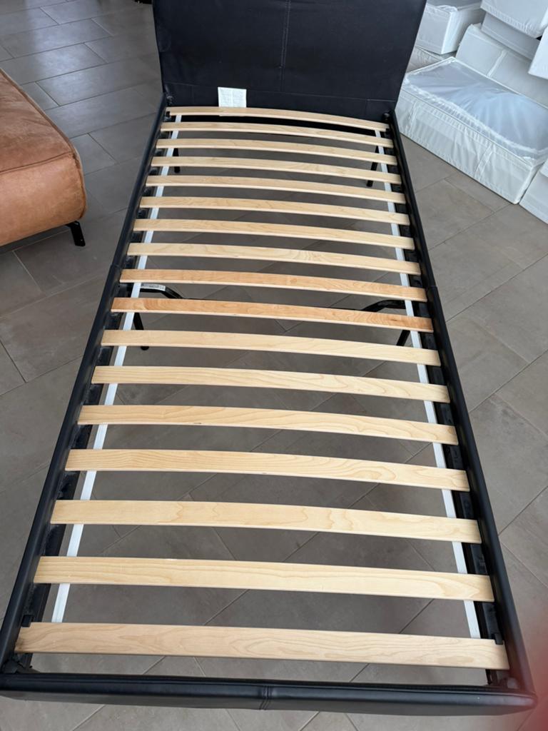1 persoons bed., Huis en Inrichting, 90 cm, Eenpersoons, Zwart, Ophalen of Verzenden