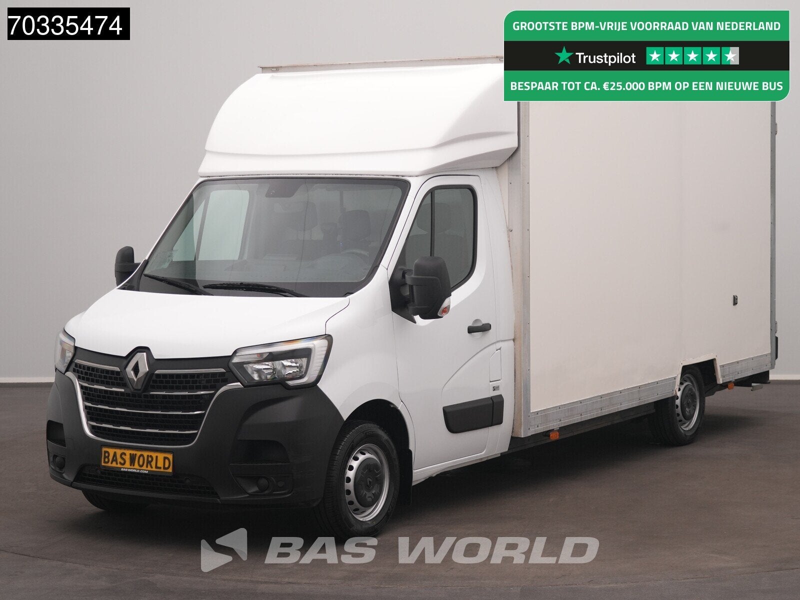 Renault Master 145PK Lowliner Bakwagen LED Navi Airco Cruise, 145 pk, Stof, Gebruikt, Euro 6