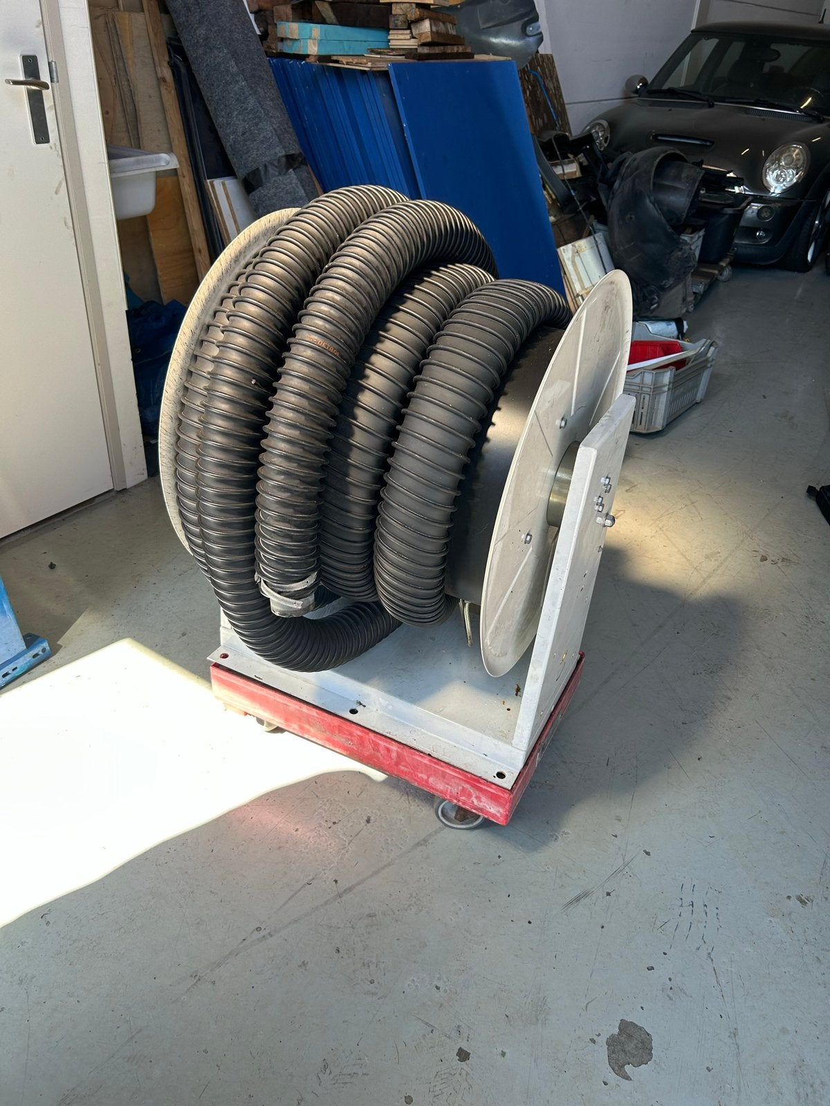 Uitlaatgas afzuighaspel / uitlaatafzuiging garage, Ophalen, Gebruikt, Ventilator en Afzuiger