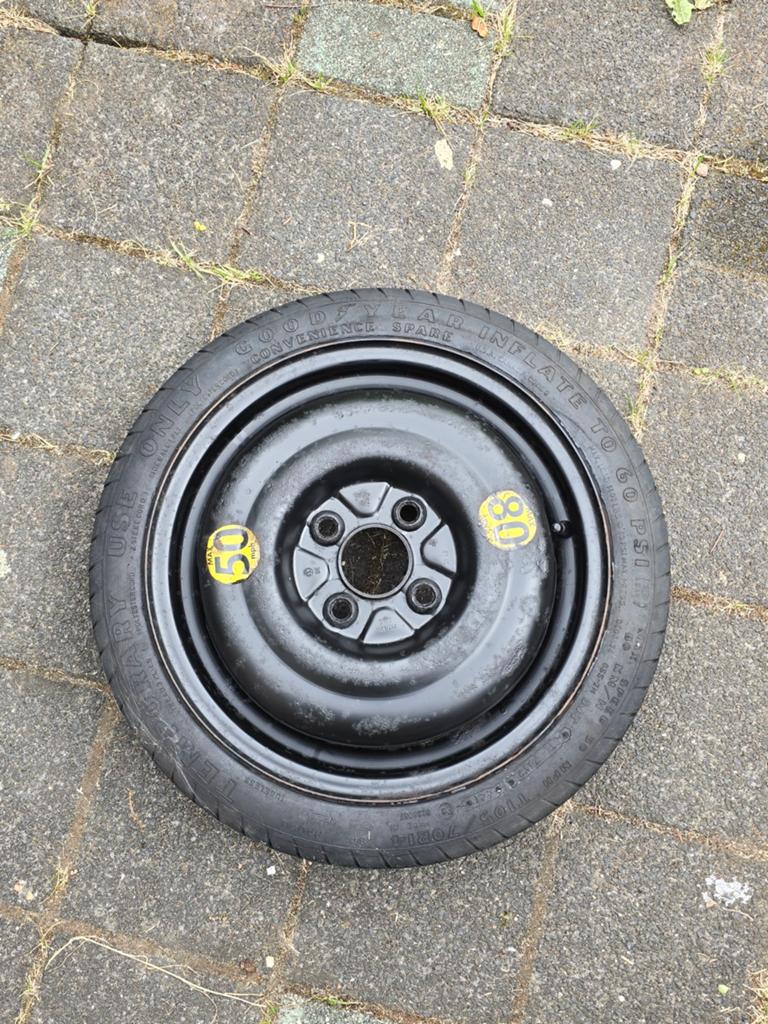 14inch goodyear 105/70/r14 thuiskomer reservewiel, Ophalen, Gebruikt