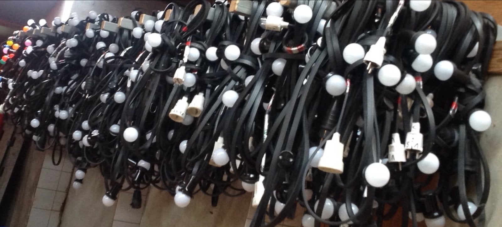 Led-lampen verhuur verlichting Prikkabel lichtsnoer led lamp, Ophalen, Zo goed als nieuw, Overige