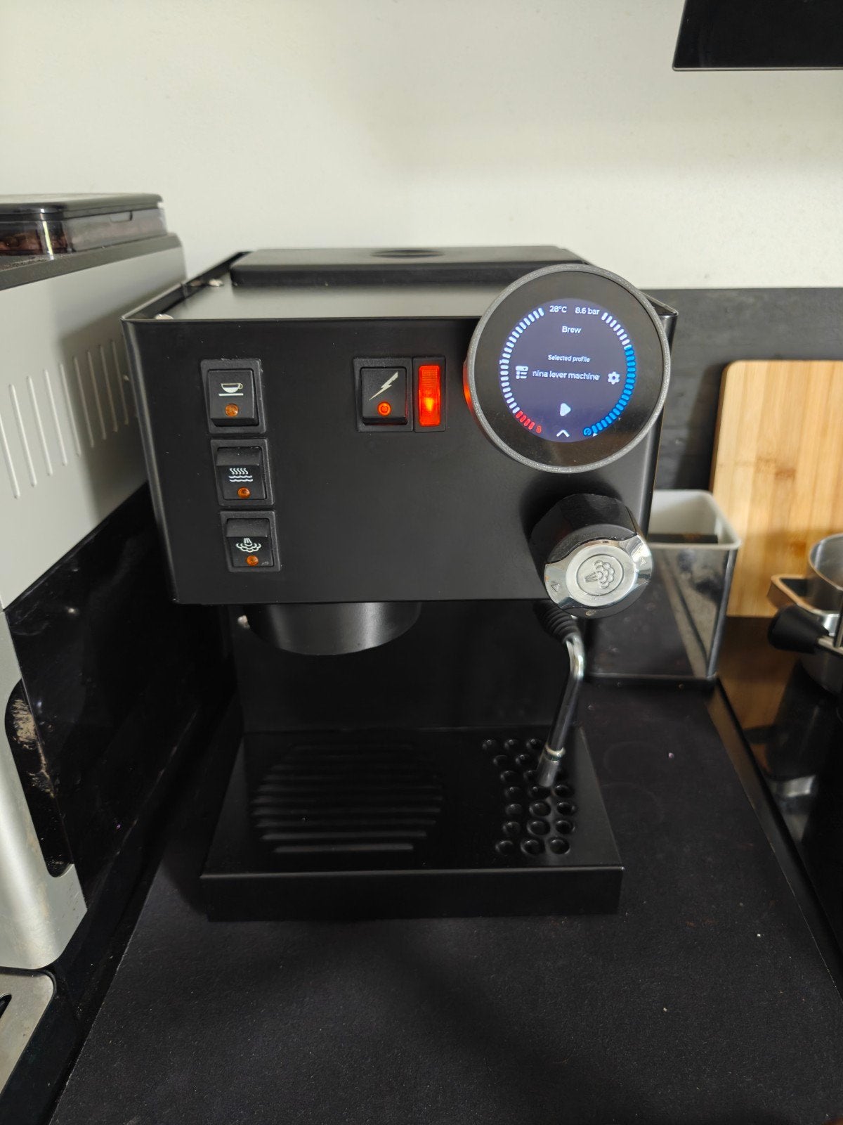 Rancillio Silvia V3 inclusief Gaggimate ombouw., Witgoed en Apparatuur, Ophalen of Verzenden, Espresso apparaat
