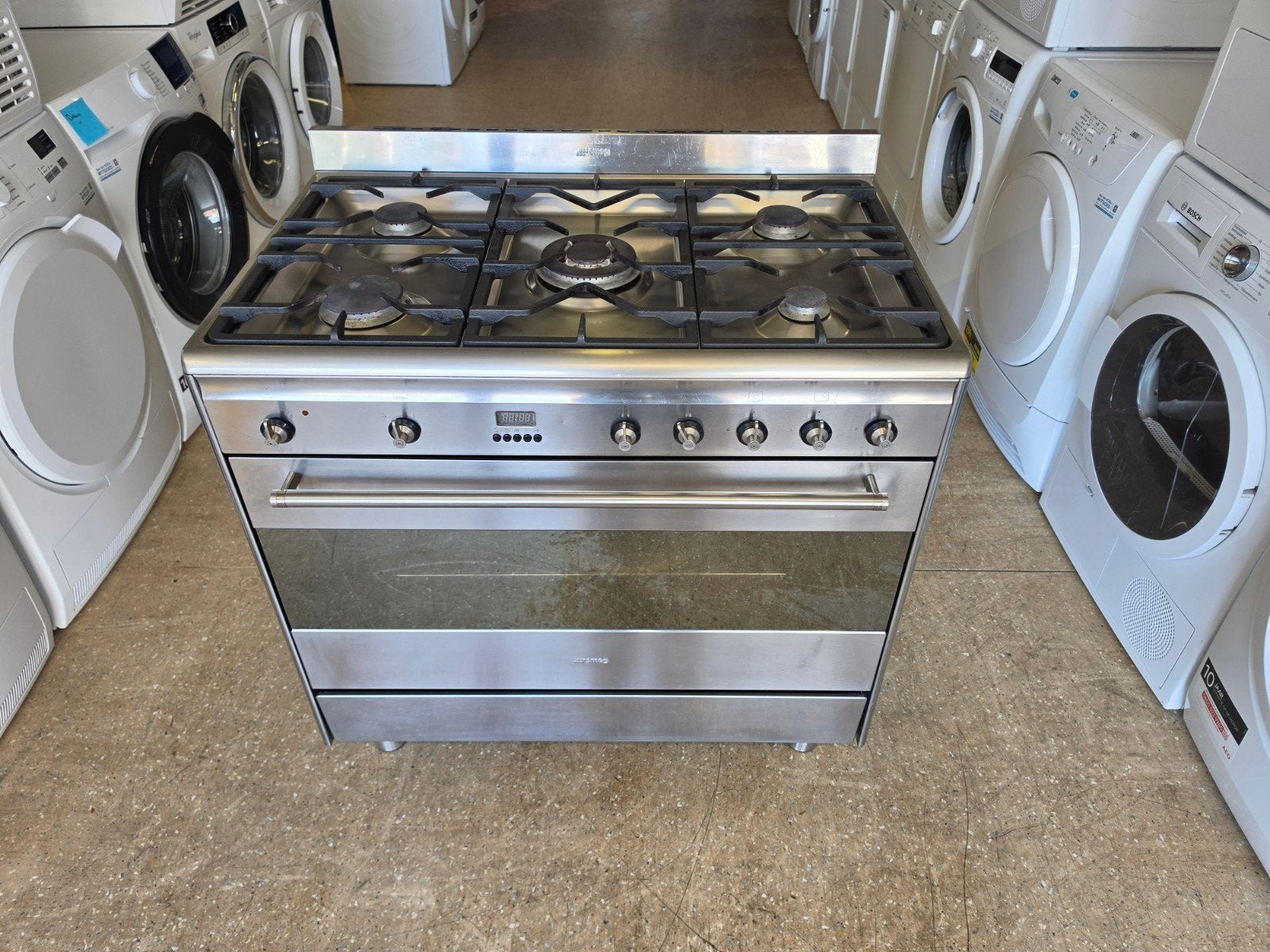 SMEG 5 pits gasfornuis | Hete lucht oven | Gratis thuis 🚚✅️, Jirnsum, Hete lucht, 60 cm of meer, Ophalen of Verzenden