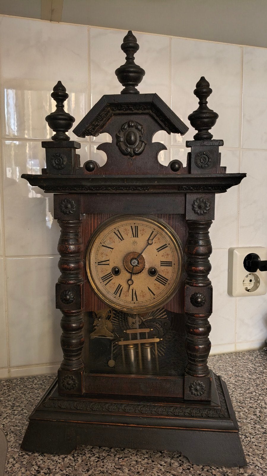 antieke klok, Ophalen of Verzenden