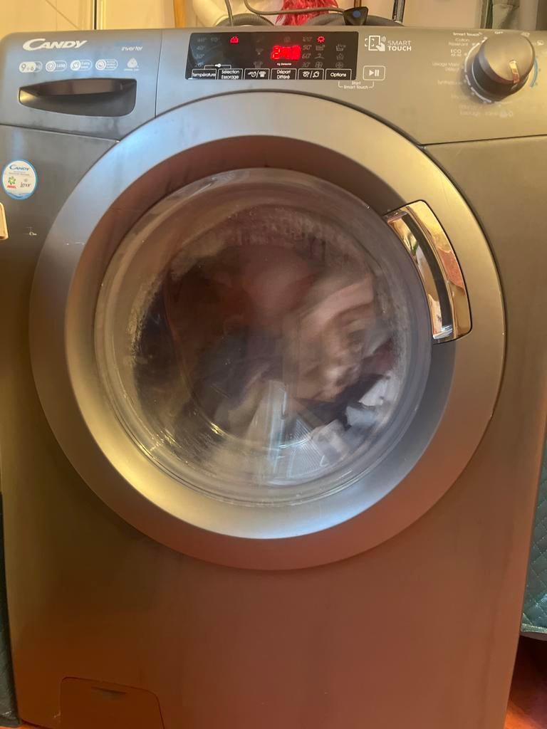 Candy Smart Inverter Wasmachine 9kg - 1400 toeren, Witgoed en Apparatuur, Wasmachines, 1200 tot 1600 toeren, 8 tot 10 kg, Ophalen of Verzenden