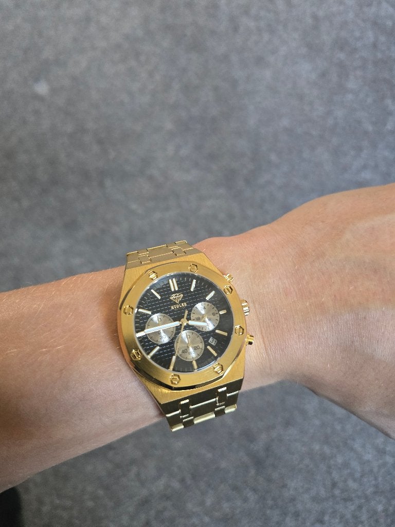 Hodler Montreaux Gold Horloge, Overige merken, Polshorloge, Overige materialen, Nieuw