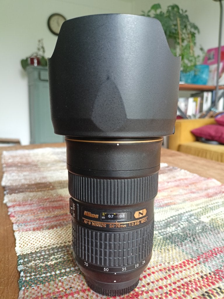 Nikon afs Nikkor 24-70 2.8g Ed N, Audio, Tv en Foto, Fotografie | Lenzen en Objectieven, Gebruikt, Handmatige focus, Nikon, Ophalen of Verzenden