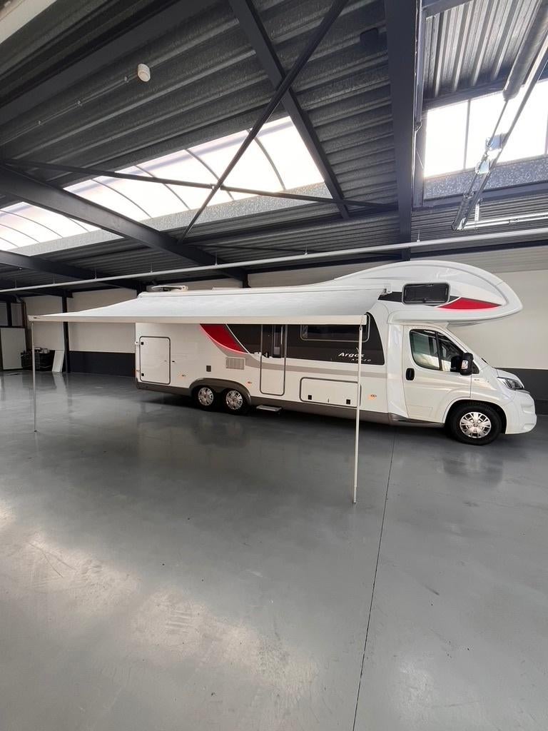 camper Burstner 747 -2 argos 6 pers  dubbelasser xxl garage, Automaat, Alkoof, Ringverwarming, Fiat