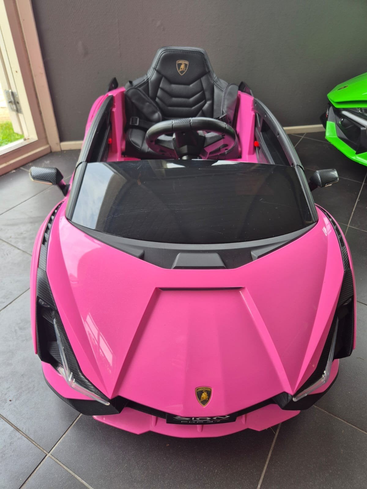 Lamborghini Revuelto Roze Elektrische Kinderauto 1-4 Jaar, Ophalen, Zo goed als nieuw, Overige typen