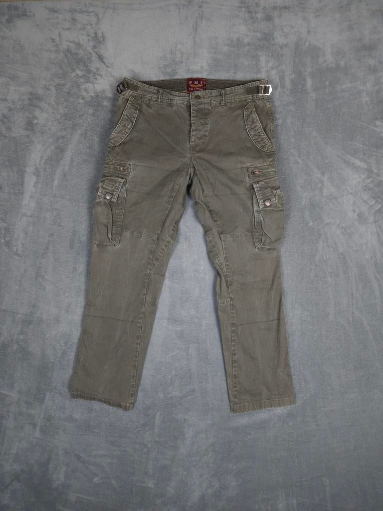 Pme Legend Broek Cargo W34 L30 Regular Fit Groen Pall Mall., Overige kleuren, ., Ophalen of Verzenden, Zo goed als nieuw