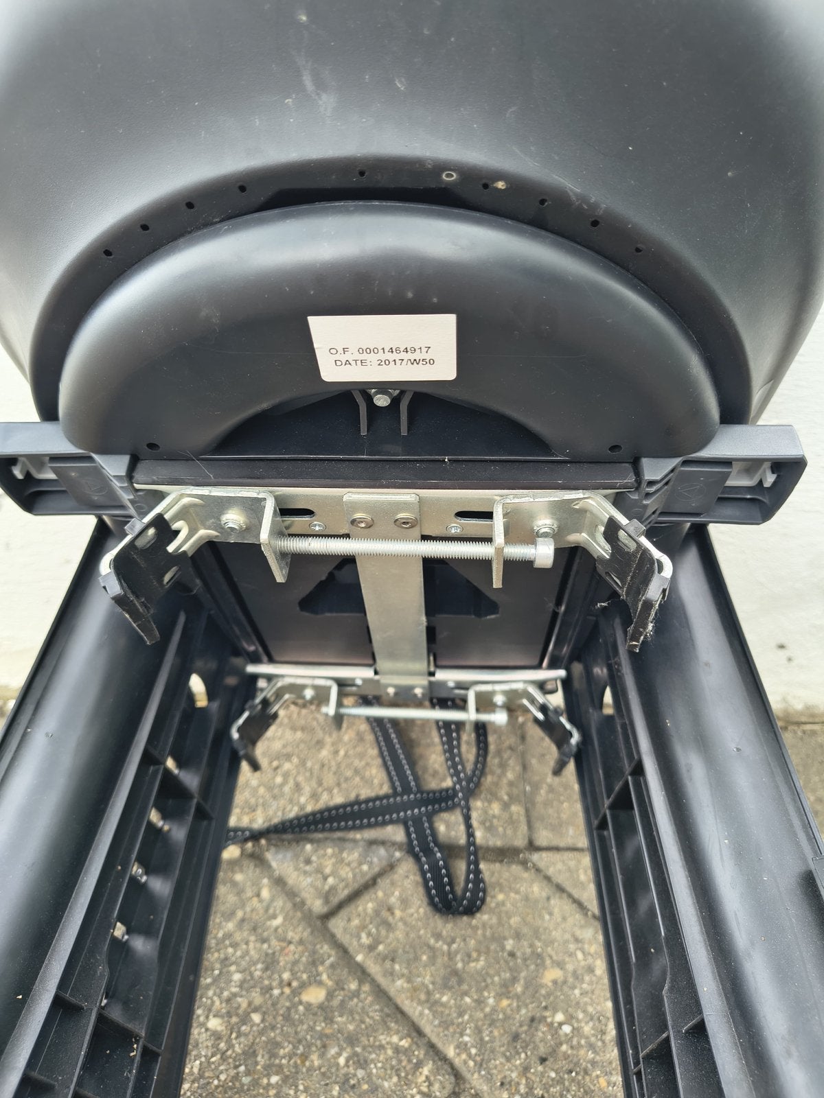 Bobike fietsstoeltje achterop met verlengde bagagedrager, Ophalen, Achterzitje, 9 t/m 18 kg, Gebruikt