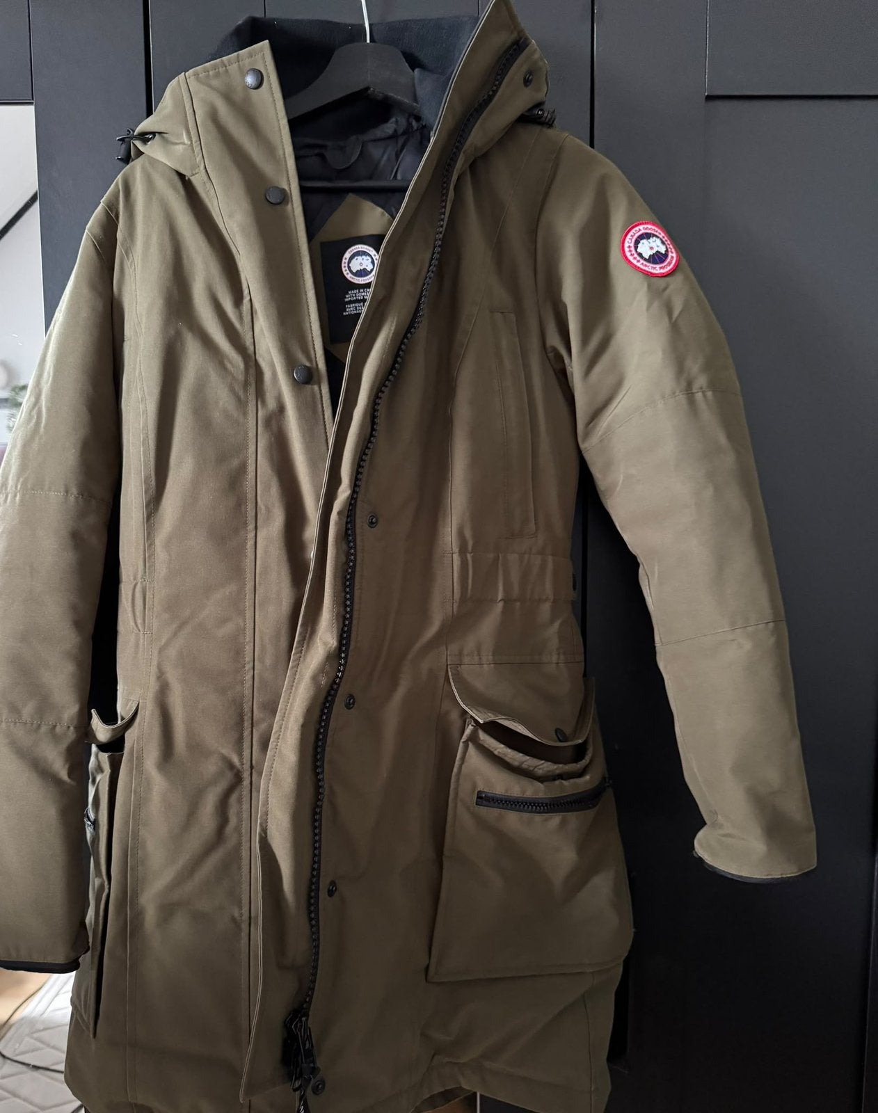 Canada Goose winterjas dames, Ophalen, Zo goed als nieuw, Maat 36 (S), Groen