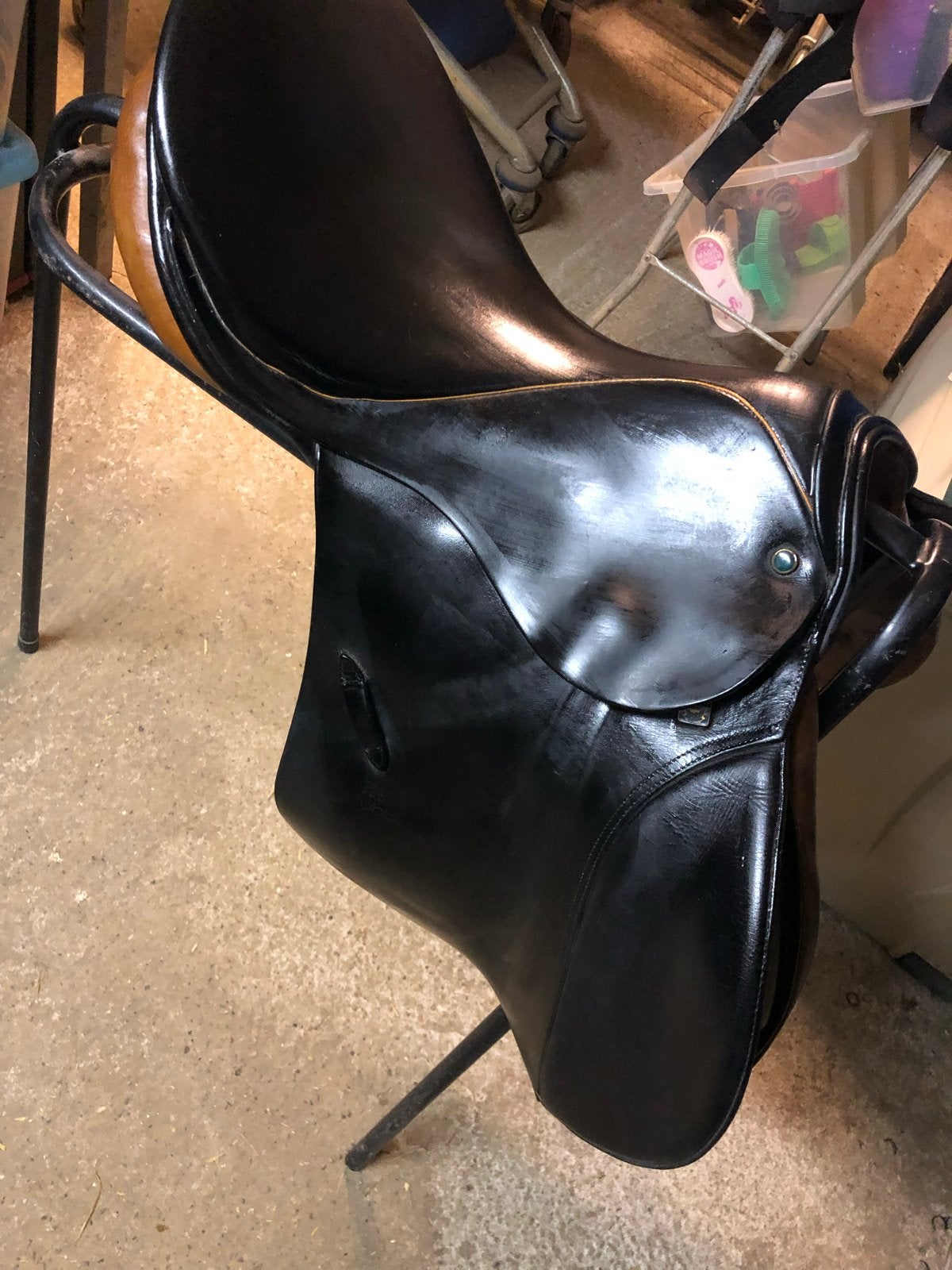 Te koop Stubben Siegfried springzadel 17,5 inch, Dieren en Toebehoren, L (17.5 inch), Gebruikt, Stubben, Ophalen of Verzenden