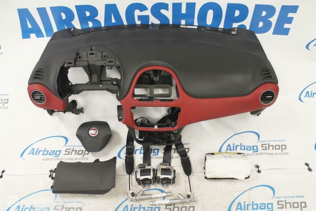 Airbag set - Dashboard rood/zwart Fiat Punto Evo (2009-2012)