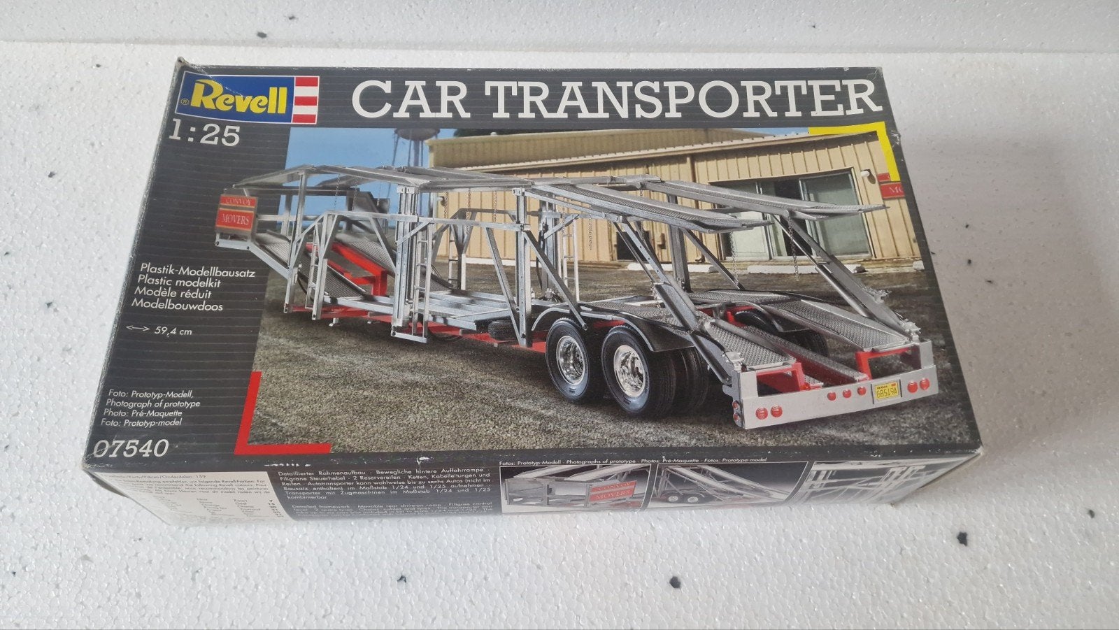 Revell Car Transporter Modelbouwkit 1:25 - Nieuw in doos, Nieuw, Ophalen of Verzenden, Truck, 1:32 tot 1:50