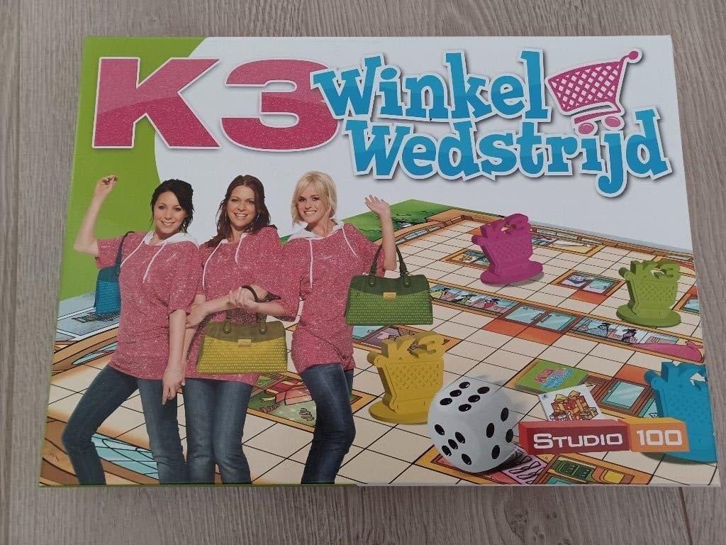 K3 Winkelwedstrijd - bordspel, Hobby en Vrije tijd, Gezelschapsspellen | Bordspellen, Een of twee spelers, Ophalen of Verzenden