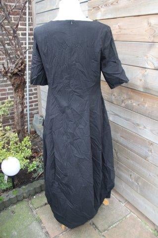 Jurk zwart Krines mt L Vaste prijs AANBIEDING, Verzenden, Zwart, Maat 42/44 (L), Zo goed als nieuw