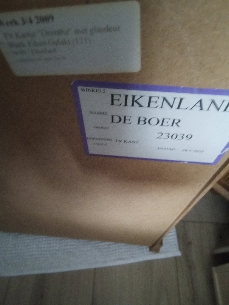 Televisie kastje eiken, Ophalen, Gebruikt, Eikenhout, 50 tot 100 cm