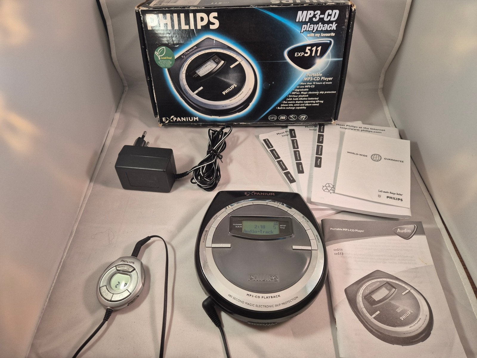 Philips EXP511 Draagbare CD-speler Discman - Goed als Nieuw, Ophalen of Verzenden, Zo goed als nieuw, Philips, Draagbaar