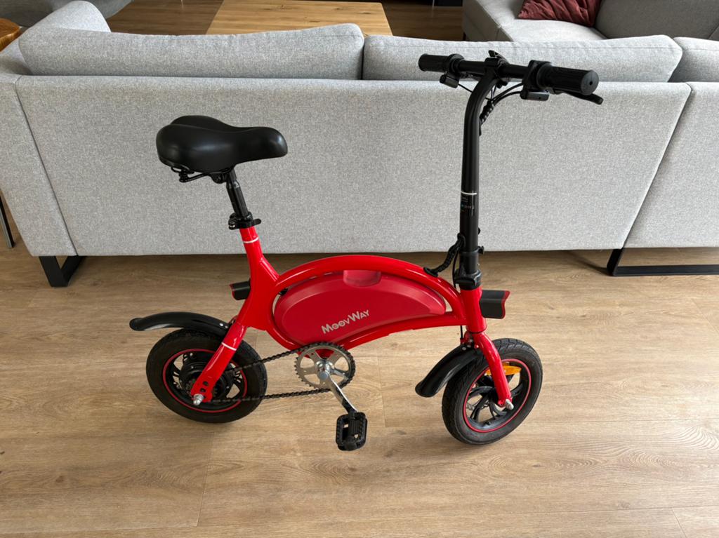 Moovway B3 elektrische vouwfiets (windgoo), Fietsen en Brommers, Ophalen, Minder dan 14 inch, Zo goed als nieuw, Deels opvouwbaar