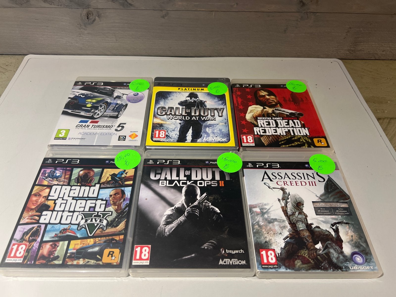 PS3 Games: Gran Turismo 5, GTA V, Call of Duty, Red Dead, Avontuur en Actie, Online, N, Vanaf 18 jaar