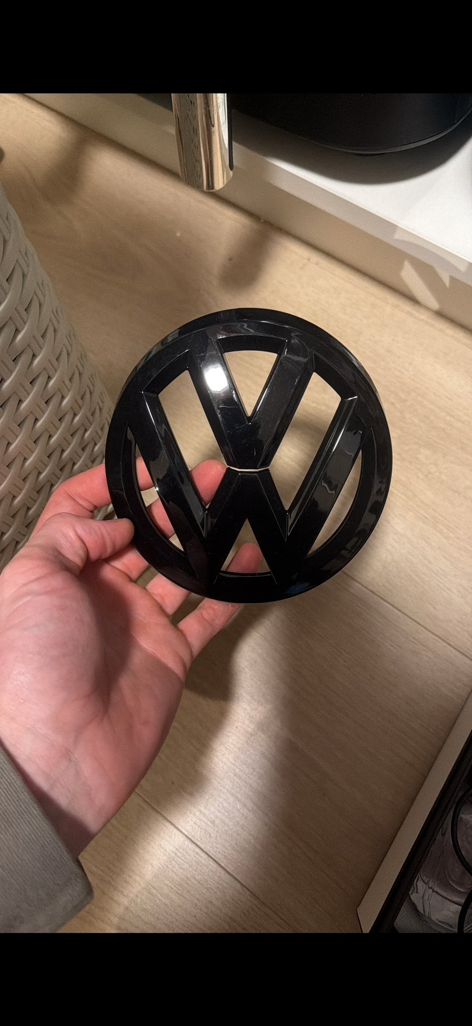 Zwart VW logo Golf 6, Verzenden, Nieuw, Volkswagen