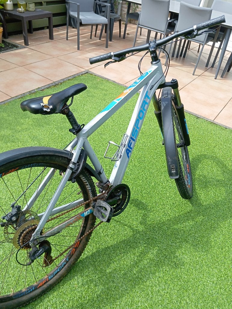Moutainbike Afisport voor sportieve jongens, Fietsen en Brommers, Ophalen, Gebruikt, 26 inch of meer, Versnellingen