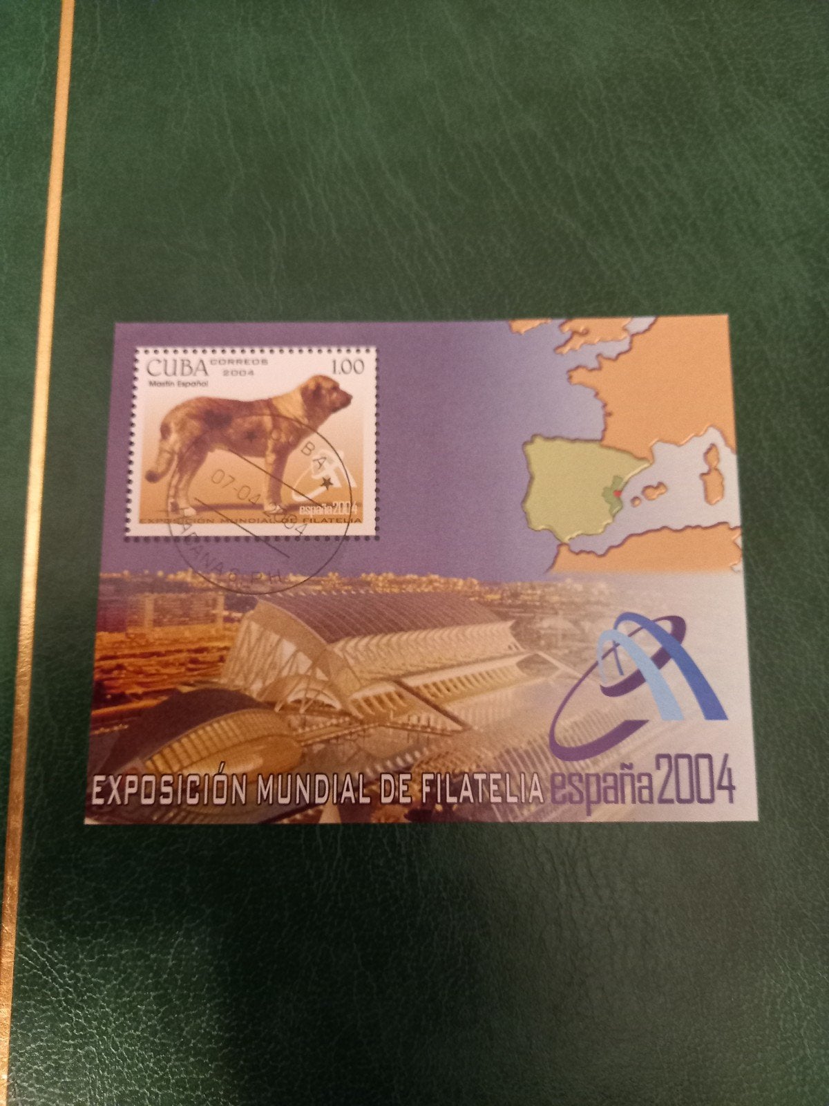 Cuba Postzegel - Exposicion Mundial de Filatelia España 2004, Ophalen of Verzenden, Overige landen, Gestempeld