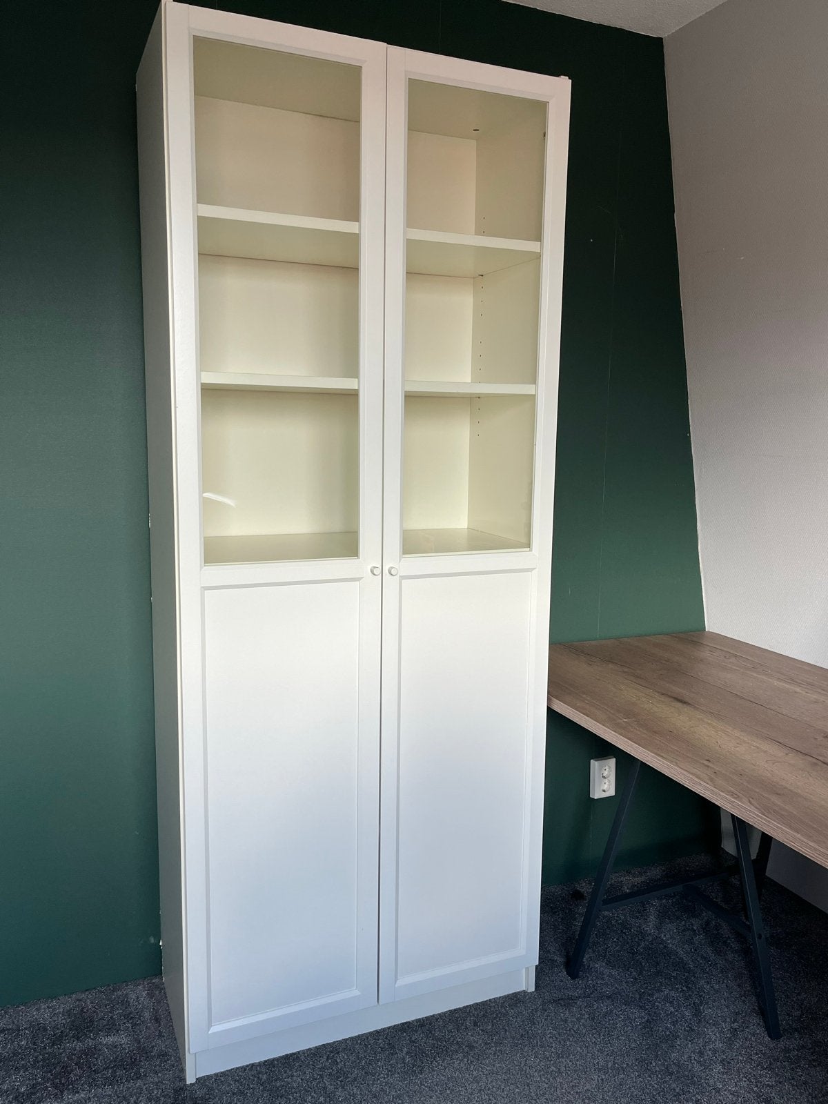 IKEA Billy kast met deuren 200x80x41 cm, Huis en Inrichting, Kasten | Boekenkasten, Ophalen, Gebruikt, 200 cm of meer, 50 tot 100 cm