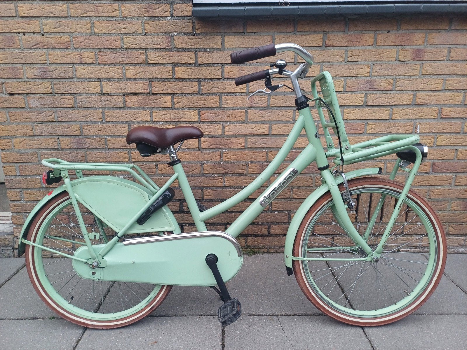 Leuke popal meisjes  fiets 22inch, Ophalen, Gebruikt, 22 inch, Handrem