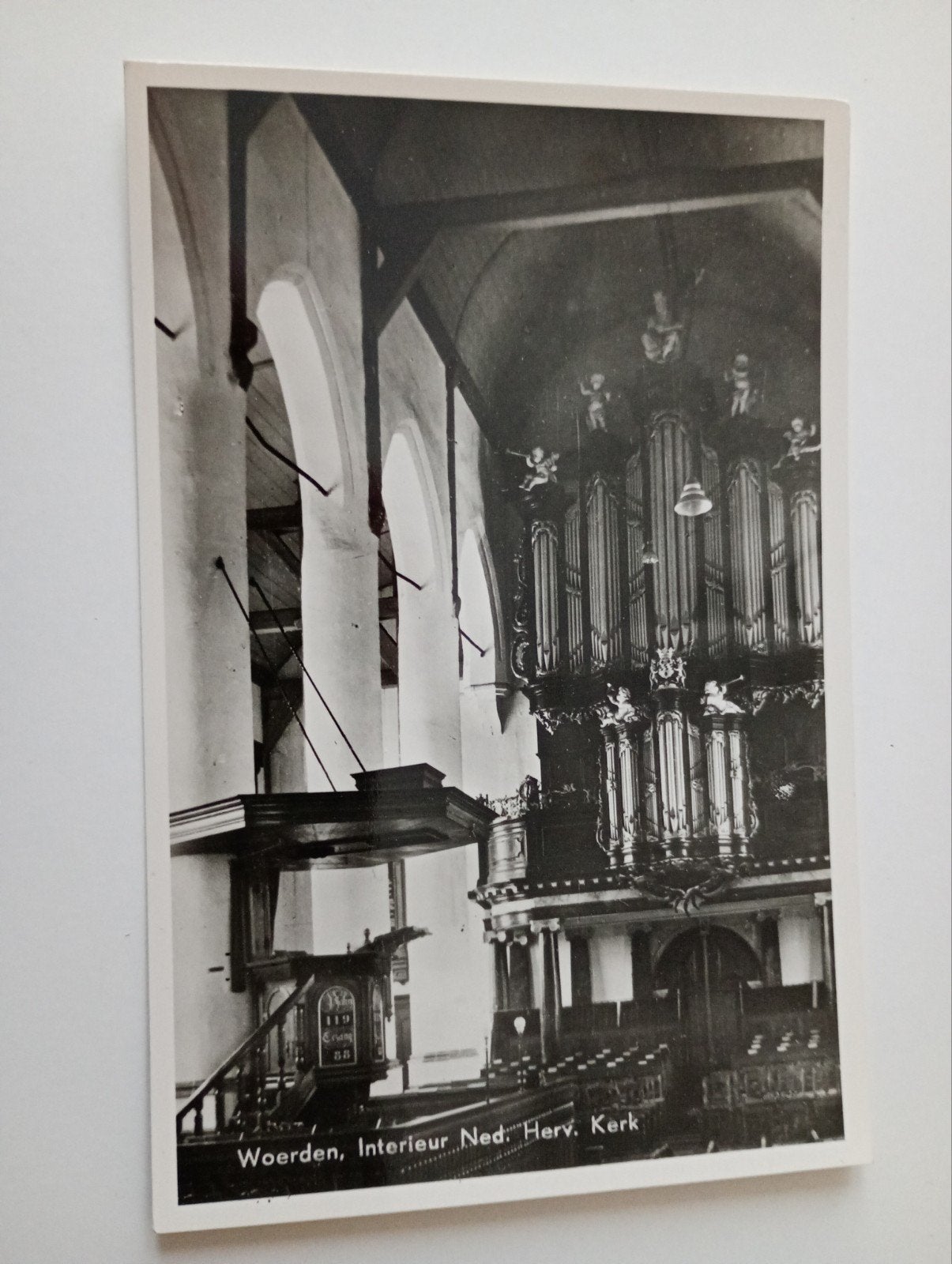 Woerden NH Kerk, Verzamelen, Ophalen of Verzenden, 1940 tot 1960, Ongelopen, Utrecht