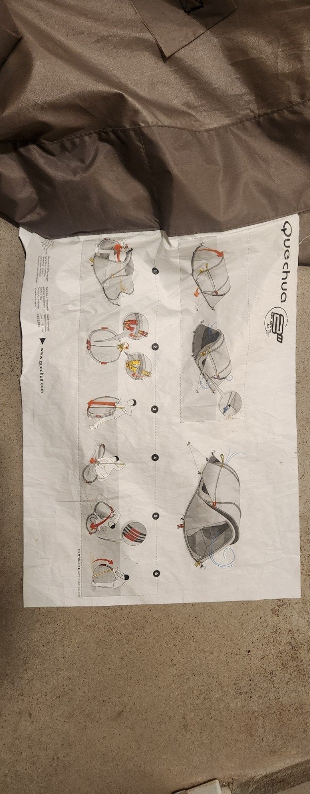 Pop up tent, Ophalen, Tot en met 2