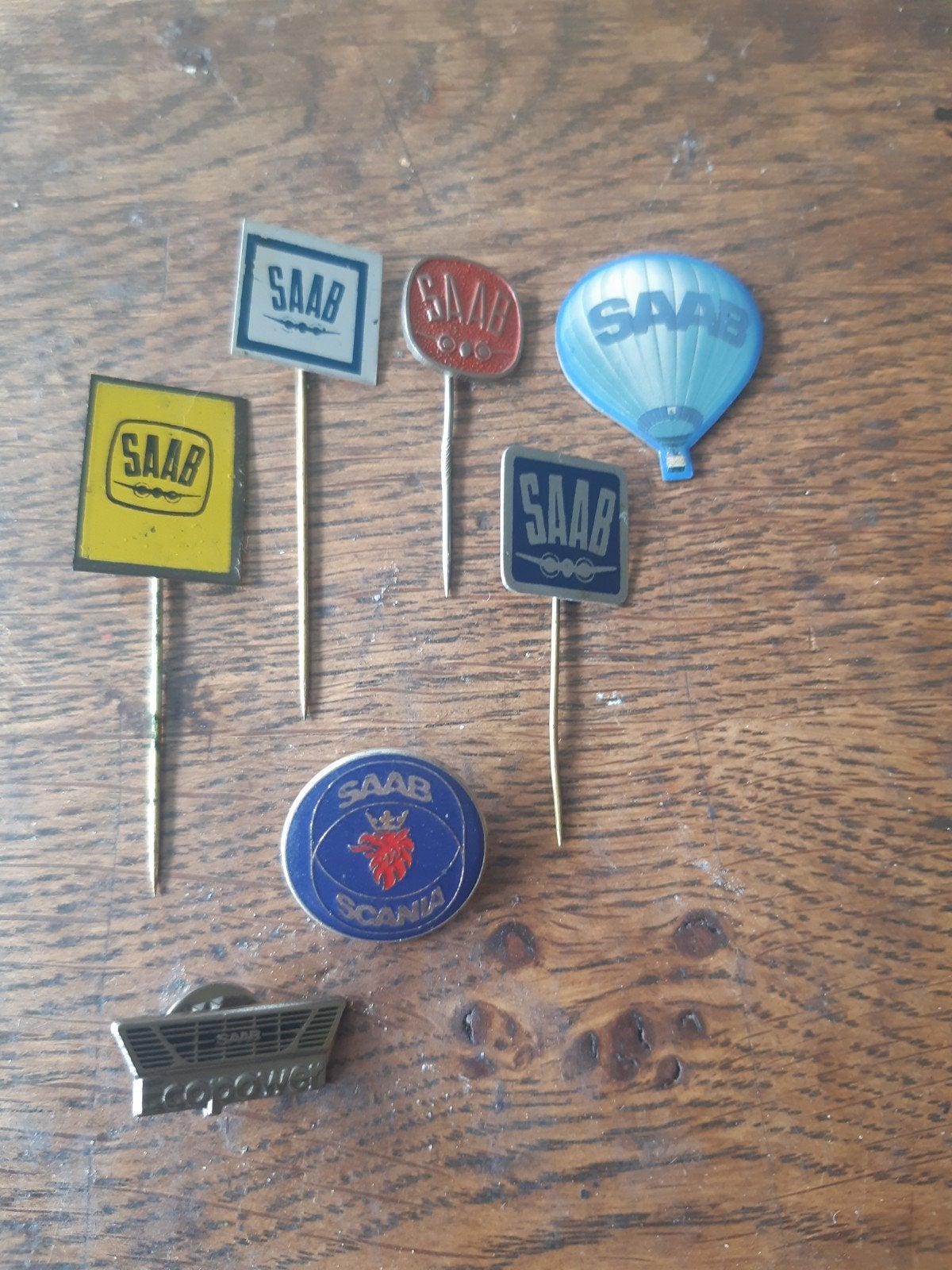 Speldjes Saab, Ophalen of Verzenden, Gebruikt, Merk, Speldje of Pin