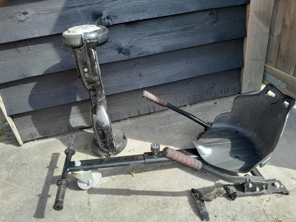 Hoverboard met zitje, Ophalen