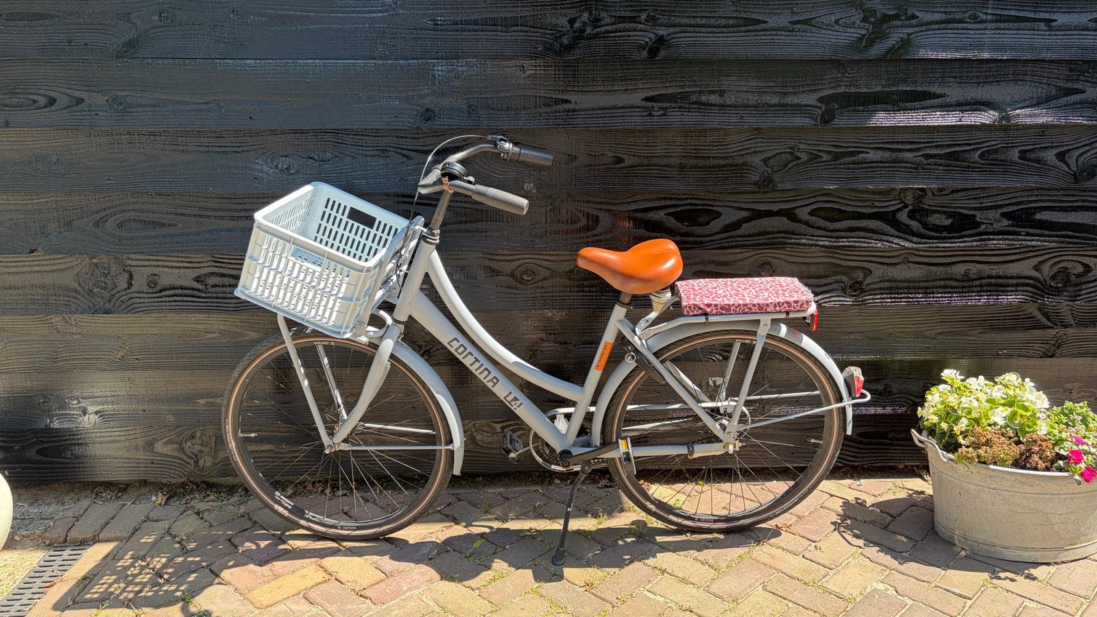 Cortina U4 transportfiets 26 inch met mandje en kussentje, Gebruikt, Velgrem, Versnellingen, Minder dan 47 cm