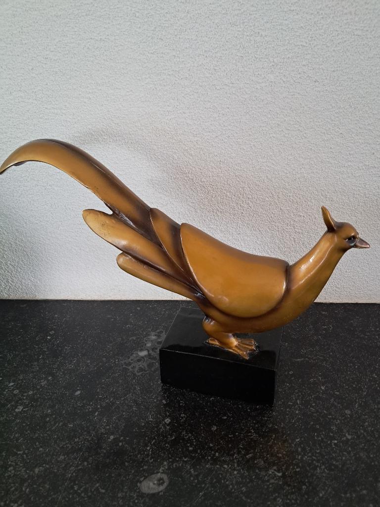 Beeld fazant art deco, Ophalen of Verzenden