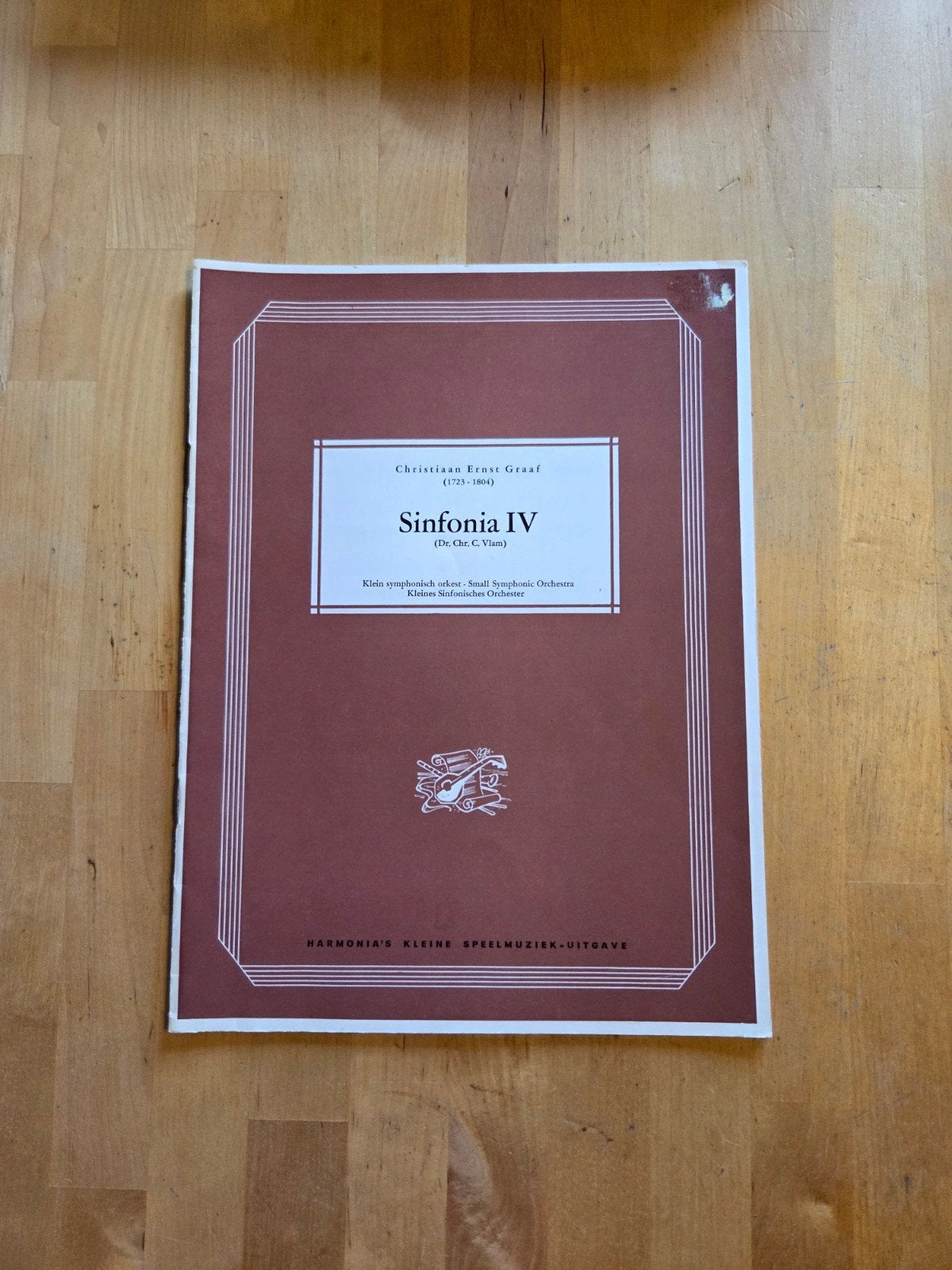 Christiaan Ernst Graaf - Sinfonia IV (C) bladmuziek, Gebruikt, Verzenden, Klassiek, Orkest