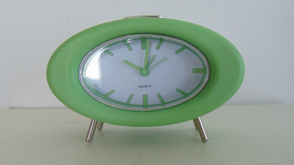 Retro kwarts wekker jaren 60, Ophalen of Verzenden, Zo goed als nieuw, Digitaal