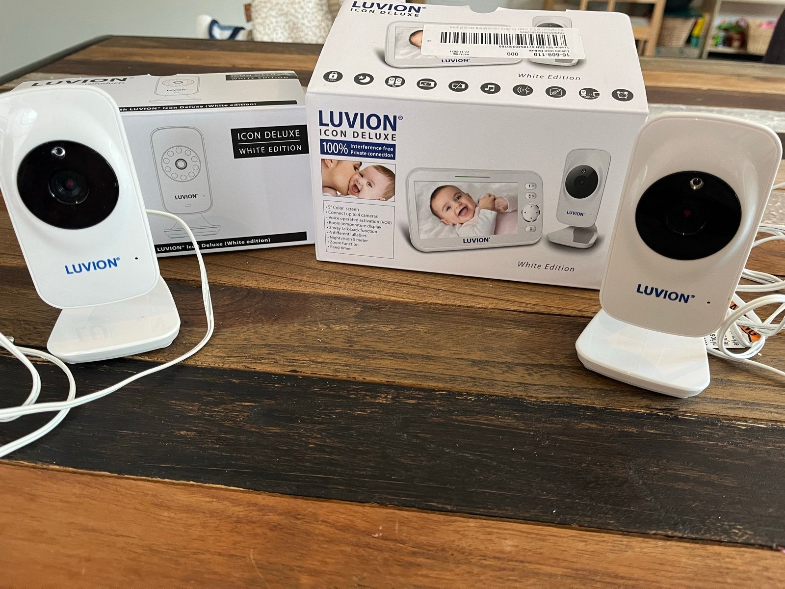 Luvion Icon Deluxe White Edition - Extra Camera's (2x), Ophalen of Verzenden, Gebruikt, Camera